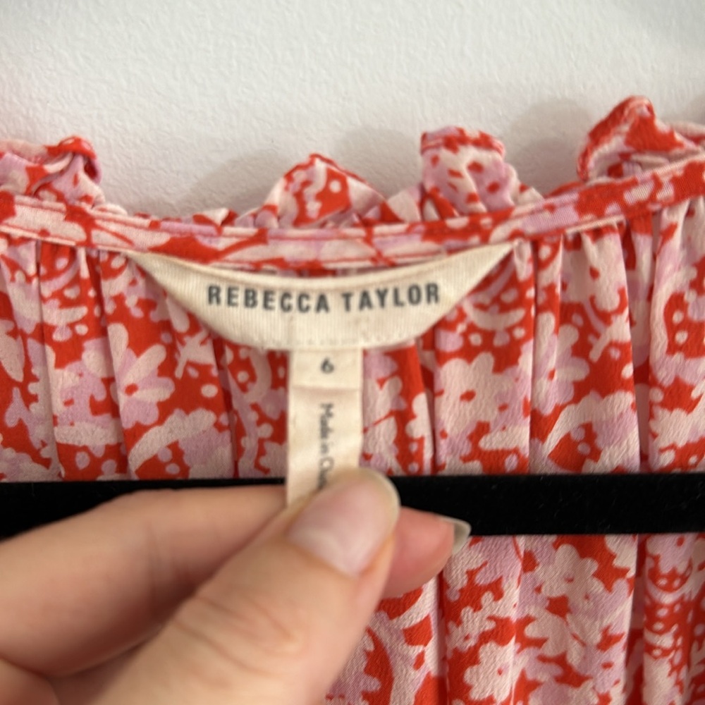 Rebecca Taylor Size 6 Floral Dress - Picture 3 of 9